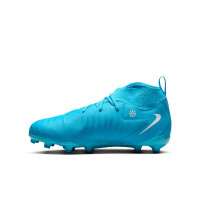 Nike Phantom Luna Academy II Gras / Kunstgras Voetbalschoenen (MG) Kids Blauw Wit