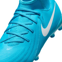 Nike Phantom Luna Academy II Gras / Kunstgras Voetbalschoenen (MG) Kids Blauw Wit