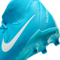 Nike Phantom Luna Academy II Gras / Kunstgras Voetbalschoenen (MG) Kids Blauw Wit