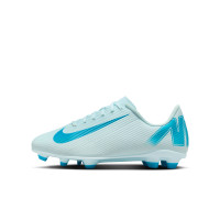 Nike Mercurial Vapor Club 16 Grass/Artificial Grass Football Shoes (MG) Kids Light Blue Blue