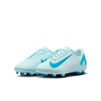 Nike Mercurial Vapor Club 16 Grass/Artificial Grass Football Shoes (MG) Kids Light Blue Blue