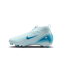 Nike Zoom Mercurial Superfly Academy 10 Grass/Artificial Grass Football Shoes (MG) Kids Light Blue