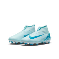 Nike Zoom Mercurial Superfly Academy 10 Grass/Artificial Grass Football Shoes (MG) Kids Light Blue