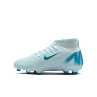 Nike Mercurial Superfly Club 10 Grass/Artificial Grass Football Shoes (MG) Kids Light Blue