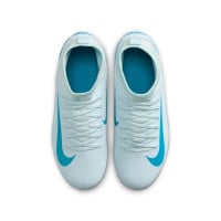 Nike Mercurial Superfly Club 10 Grass/Artificial Grass Football Shoes (MG) Kids Light Blue