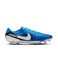 Nike Tiempo Legend Elite 10 Gras Voetbalschoenen (FG) Blauw Wit Zwart