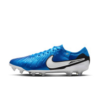 Nike Tiempo Legend Elite 10 Gras Voetbalschoenen (FG) Blauw Wit Zwart