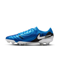 Nike Tiempo Legend Elite 10 Gras Voetbalschoenen (FG) Blauw Wit Zwart