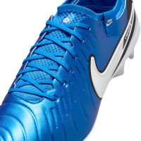 Nike Tiempo Legend Elite 10 Gras Voetbalschoenen (FG) Blauw Wit Zwart