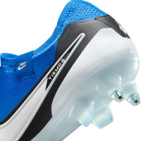 Nike Tiempo Legend Elite 10 IJzeren-Nop Voetbalschoenen (SG) Anti-Clog Blauw Wit Zwart