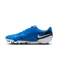 Nike Tiempo Legend Club 10 Grass/Artificial Grass Football Shoes (MG) Blue White Black