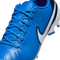 Nike Tiempo Legend Club 10 Grass/Artificial Grass Football Shoes (MG) Blue White Black