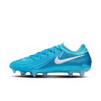 Nike Phantom GX Elite II IJzeren-Nop Voetbalschoenen (SG) Anti-Clog Blauw Wit