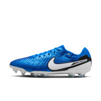 Nike Tiempo Legend Pro 10 Gras Voetbalschoenen (FG) Blauw Wit Zwart