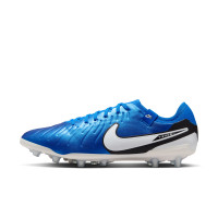 Nike Tiempo Legend Pro 10 Kunstgras Voetbalschoenen (AG) Blauw Wit Zwart