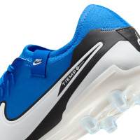 Nike Tiempo Legend Pro 10 Artificial Grass Football Shoes (AG) Blue White Black