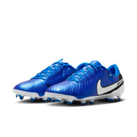 Nike Tiempo Legend Academy 10 Grass/Artificial Grass Football Shoes (MG) Blue White Black