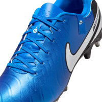 Nike Tiempo Legend Academy 10 Iron Nop Football Shoes (SG) Anti-Clog Blue White Black