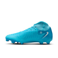 Nike Phantom Luna Academy II Gras / Kunstgras Voetbalschoenen (MG) Blauw Wit