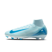 Nike Zoom Mercurial Superfly Elite 10 Grass Football Shoes (FG) Light Blue Blue