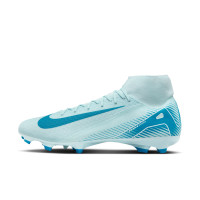 Nike Zoom Mercurial Superfly Academy 10 Grass/Artificial Grass Football Shoes (MG) Light Blue Blue