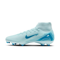 Nike Zoom Mercurial Superfly Academy 10 Grass/Artificial Grass Football Shoes (MG) Light Blue Blue