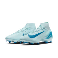 Nike Zoom Mercurial Superfly Academy 10 Grass/Artificial Grass Football Shoes (MG) Light Blue Blue