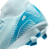 Nike Zoom Mercurial Superfly Academy 10 Grass/Artificial Grass Football Shoes (MG) Light Blue Blue