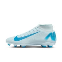 Nike Mercurial Superfly Club 10 Gras / Kunstgras Voetbalschoenen (MG) Lichtblauw Blauw