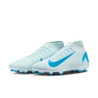 Nike Mercurial Superfly Club 10 Gras / Kunstgras Voetbalschoenen (MG) Lichtblauw Blauw