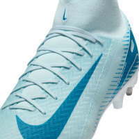 Nike Zoom Mercurial Superfly Academy 10 Iron Nop Football Shoes (SG) Anti-Clog Light Blue