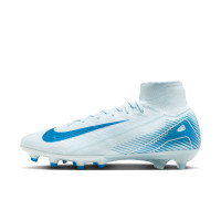 Nike Zoom Mercurial Superfly Elite 10 Artificial Grass Football Shoes (AG) Light Blue Blue