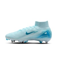 Nike Zoom Mercurial Superfly Elite 10 Iron Nop Football Shoes (SG) Light Blue Blue