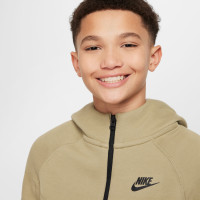 Nike Tech Fleece Sportswear Tracksuit Kids Light Brown Black