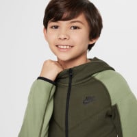 Nike Tech Fleece Vest Sportswear Kids Dark Green Light Green Black