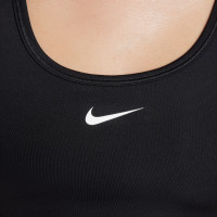 Nike Swoosh Sports Bra EasyOn Girls Black White