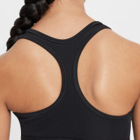 Nike Swoosh Sports Bra EasyOn Girls Black White