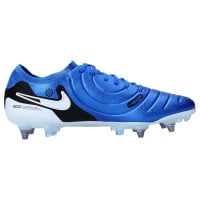 Nike Tiempo Legend Elite 10 IJzeren-Nop Voetbalschoenen (SG) Pro Player Blauw Wit Zwart