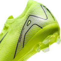 Nike Zoom Mercurial Vapor 16 Pro Gras Football Shoes (FG) Kids Neon Yellow Black Silver