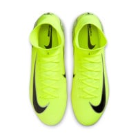 Nike Zoom Mercurial Superfly 10 Pro Gras Football Shoes (FG) Neon Yellow Black Silver