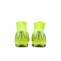 Nike Zoom Mercurial Superfly 10 Pro Gras Football Shoes (FG) Neon Yellow Black Silver