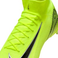 Nike Zoom Mercurial Superfly 10 Pro Gras Football Shoes (FG) Neon Yellow Black Silver