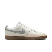 Nike Court Vision Low Sneakers White Silver Ochre Brown