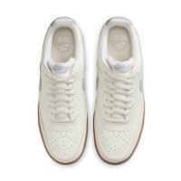 Nike Court Vision Low Sneakers White Silver Ochre Brown