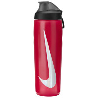 Nike Locking Refuel Bottle 709ML Red Black Silver