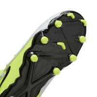 Nike Phantom Luna II Academy Grass/Artificial Grass Football Shoes (MG) Kids Neon Yellow Silver Black