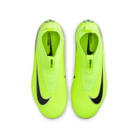 Nike Zoom Mercurial Superfly 10 Academy Grass/Artificial Grass Football Shoes (MG) Kids Neon Yellow Black Silver