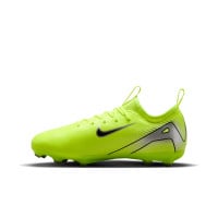 Nike Zoom Mercurial Vapor 16 Academy Grass/Artificial Grass Football Shoes (MG) Kids Neon Yellow Black Silver