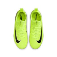 Nike Zoom Mercurial Vapor 16 Academy Grass/Artificial Grass Football Shoes (MG) Kids Neon Yellow Black Silver