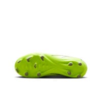 Nike Zoom Mercurial Vapor 16 Academy Grass/Artificial Grass Football Shoes (MG) Kids Neon Yellow Black Silver